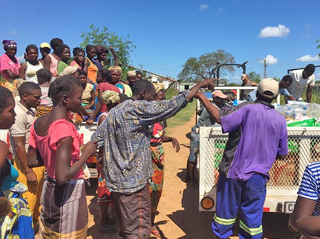 Barnabas Fund is helping to feed thousands of families in the aftermath of Cyclone Idai