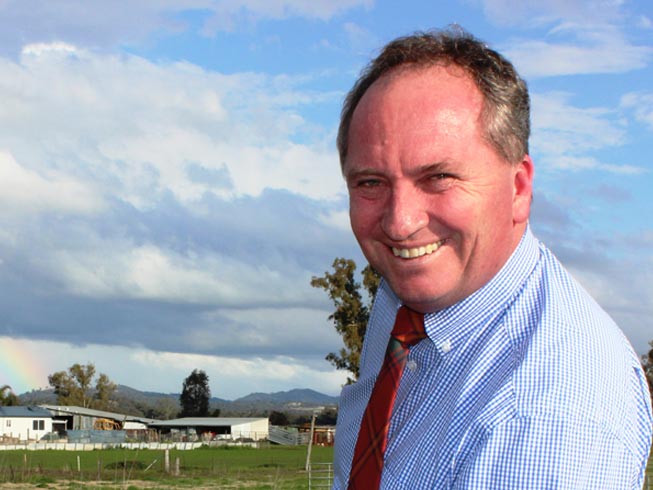 Australian MP and former National Party leader Barnaby Joyce