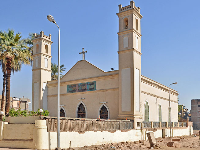 A church in Luxor, Egypt. About 3,000 churches that have applied for their buildings to be granted legal status since 2017 are still awaiting government approval.