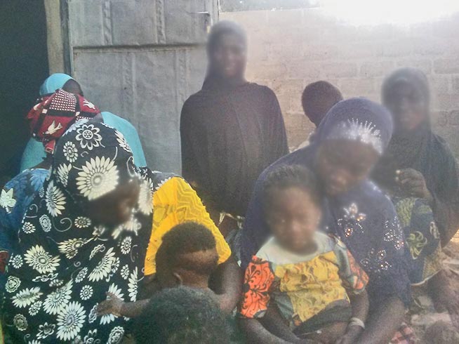 Christian women and children survivors of the merciless 1 December attack by Islamist extremists on the Evangelical Church of Hantoukoura, Burkina Faso