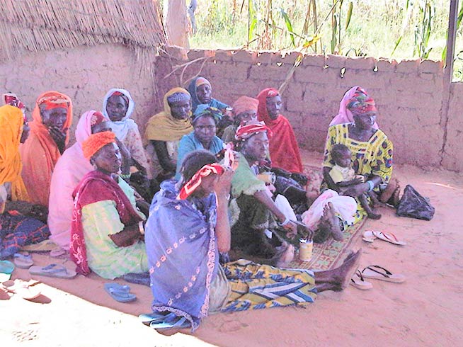 Christian women at a church service in Niger
